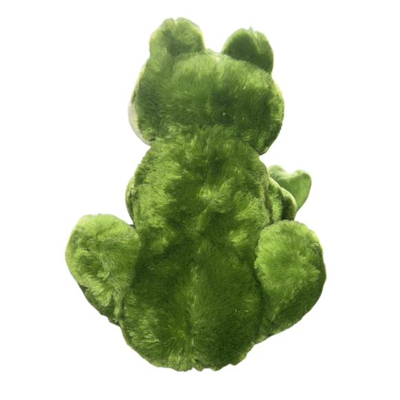 Toys R Us GREEN FROG Plush 2015 Stuffed Animal 14” Geoffrey Rare Big Eyes Soft - Picture 3 of 7